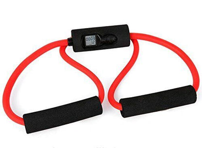 Figure 8 Yoga Resistance Band Tubing Body Workout Muscle Exercise Bowtie Pilate